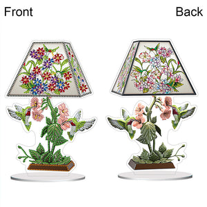 Fleur Aigle Colibri-Single Side Drill-Acrylic Diamond Desktop Ornement