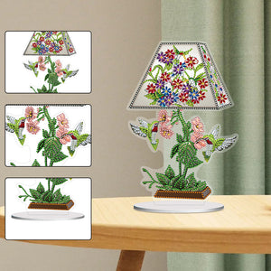 Fleur Aigle Colibri-Single Side Drill-Acrylic Diamond Desktop Ornement