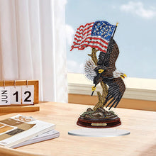Charger l&#39;image dans la galerie, Fleur Aigle Colibri-Single Side Drill-Acrylic Diamond Desktop Ornement
