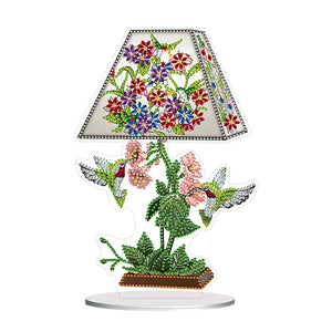 Fleur Aigle Colibri-Single Side Drill-Acrylic Diamond Desktop Ornement