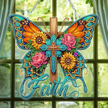 Charger l&#39;image dans la galerie, Pendentif papillon-simple face-diamant
