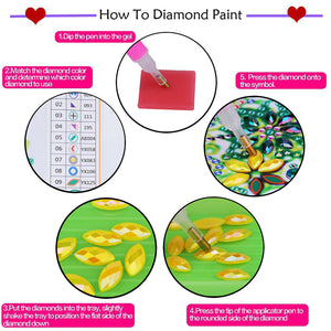 Réfrigérateur aimanté peinture animal-diamant