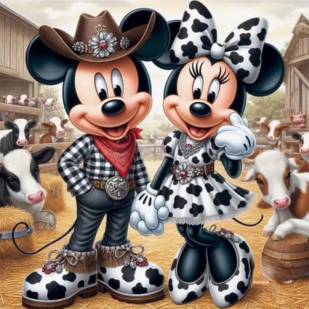 Mickey And Minnie- Diamond Painting-40x40cm