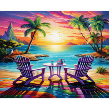 Charger l&#39;image dans la galerie, Paysage de plage Diamond Painting-50x40cm
