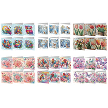 Charger l&#39;image dans la galerie, 6/8/12Pcs/Set Cartes de vœux de Noël en diamant
