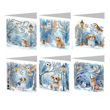 Charger l&#39;image dans la galerie, 6/8/12Pcs/Set Cartes de vœux de Noël en diamant

