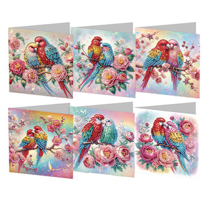 6/8/12Pcs/Set Cartes de vœux de Noël en diamant
