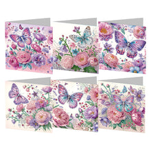 Charger l&#39;image dans la galerie, 6/8/12Pcs/Set Cartes de vœux de Noël en diamant
