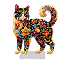 Charger l&#39;image dans la galerie, Chat/Chien-Ornement de bureau en acrylique avec diamant et perçage d&#39;un seul côté
