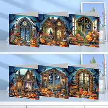 Charger l&#39;image dans la galerie, 5/6Pcs/Set Halloween-Cartes de vœux au diamant
