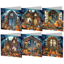 Charger l&#39;image dans la galerie, 5/6Pcs/Set Halloween-Cartes de vœux au diamant
