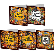 Charger l&#39;image dans la galerie, 5/6Pcs/Set Halloween-Cartes de vœux au diamant
