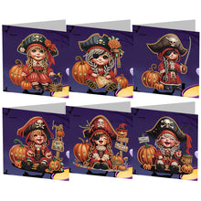 Charger l&#39;image dans la galerie, 5/6Pcs/Set Halloween-Cartes de vœux au diamant
