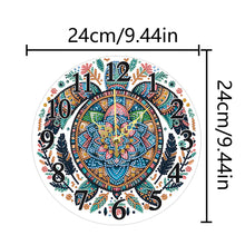 Charger l&#39;image dans la galerie, Animaux-Pendentif horloge en bois avec diamant
