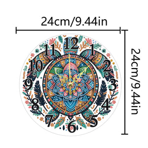Animaux-Pendentif horloge en bois avec diamant