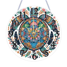 Charger l&#39;image dans la galerie, Animaux-Pendentif horloge en bois avec diamant
