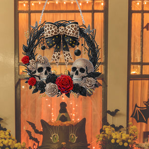 Halloween-Pendentif en acrylique avec diamant sur un seul côté