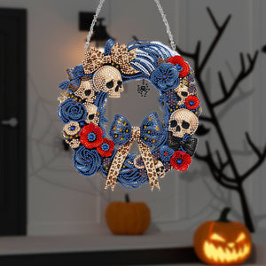 Halloween-Pendentif en acrylique avec diamant sur un seul côté
