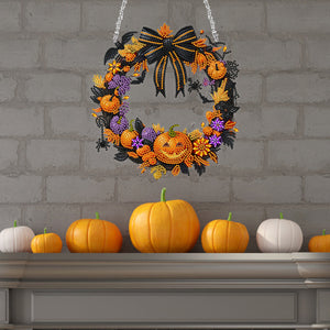 Halloween-Pendentif en acrylique avec diamant sur un seul côté