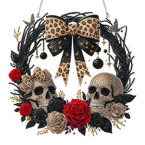 Halloween-Pendentif en acrylique avec diamant sur un seul côté