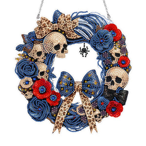 Halloween-Pendentif en acrylique avec diamant sur un seul côté