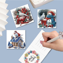 Charger l&#39;image dans la galerie, 6/12Pcs/Set Cartes de vœux de Noël en diamant
