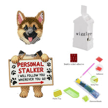Charger l&#39;image dans la galerie, Ornement de bureau en acrylique à diamant pour chat  chien et perceuse à tête secouante
