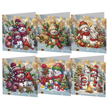 Charger l&#39;image dans la galerie, 6/8/12Pcs/Set Cartes de vœux de Noël à motif de diamants
