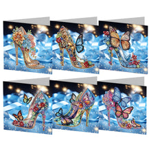 Charger l&#39;image dans la galerie, 6/8/12Pcs/Set Cartes de vœux de Noël à motif de diamants
