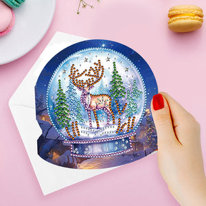 6/8/12Pcs/Set Cartes de vœux de Noël à motif de diamants