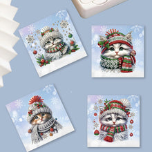 Charger l&#39;image dans la galerie, 6/8/12Pcs/Set Cartes de vœux de Noël à motif de diamants
