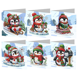 6/8/12Pcs/Set Cartes de vœux de Noël à motif de diamants