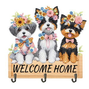 Crochets muraux d'artisanat d'art Animal-Diamond