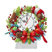 Charger l&#39;image dans la galerie, Pendentif horloge de Noël en acrylique avec diamant
