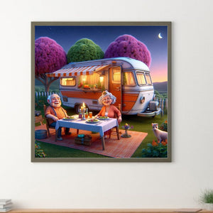 Campeur- Diamond Painting-40x40cm