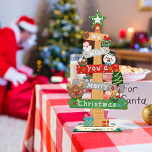 Charger l&#39;image dans la galerie, Panneau de Noël en bois Peinture de bureau avec diamants
