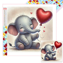 Charger l&#39;image dans la galerie, éléphants- Full Square Diamond Painting-40x40cm
