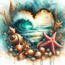 Charger l&#39;image dans la galerie, Étoile de mer-Full Round Diamond Painting-30x30cm
