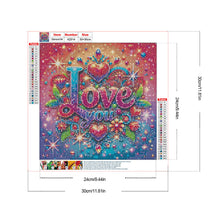 Charger l&#39;image dans la galerie, Love-Full Round Diamond Painting-30x30cm
