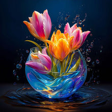 Charger l&#39;image dans la galerie, Rose lumineuse-Full Round Diamond Painting-30x30cm
