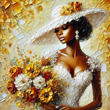 Charger l&#39;image dans la galerie, Lady-Full Round Diamond Painting-40x40cm
