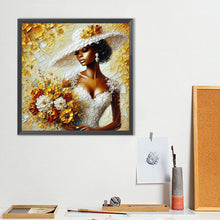 Charger l&#39;image dans la galerie, Lady-Full Round Diamond Painting-40x40cm
