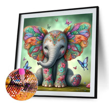 Charger l&#39;image dans la galerie, Éléphant-Full Round Diamond Painting-30x30cm
