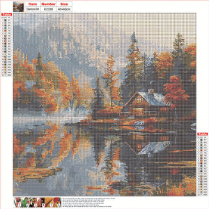 Maison-Full Round Diamond Painting-40x40cm