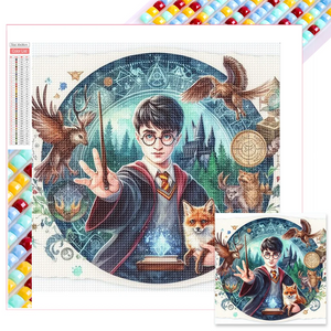 Harry Potter Carré complet Diamond painting 30*30