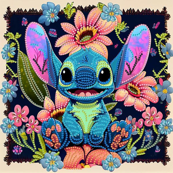 Stitch Fleur Diamond Painting 45*40CM