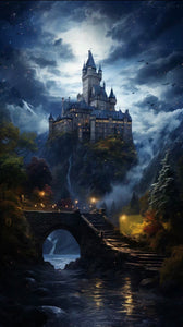 Harry potter-Hogwarts -Diamond Painting- 40*70