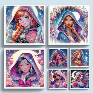 (Plusieurs styles) Princesse Disney Complet Diamond Painting 40*40