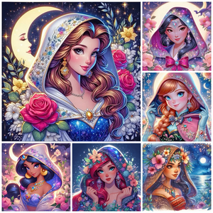 (Plusieurs styles) Princesse Disney Complet Diamond Painting 40*40