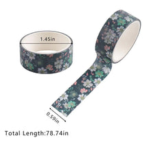 Charger l&#39;image dans la galerie, 12/24 Rouleaux de ruban adhésif réutilisable Fleur/Nuit étoilée/Van Gogh Washi Tape Set Illustration Ruban décoratif
